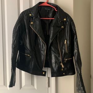 Faux Leather Moto jacket